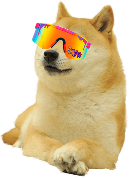 Doge with sunglasses
